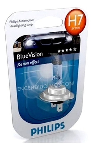 Lampara Philips H7 Blue Vision 12972bv