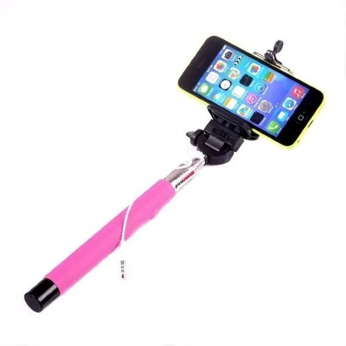 Monopod Selfie Cable iPhone Samsung Fotos Celular Metal 1mt