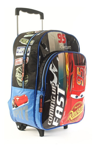 Mochila Carro 16 PuLG Disney Cars Wabro 81303 Mundo Manias