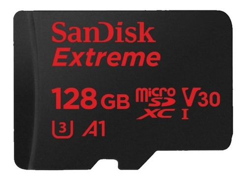 Tarjeta De Memoria Sandisk Sdsqxaf-128g-gn6ma  Extreme Con Adaptador Sd 128gb