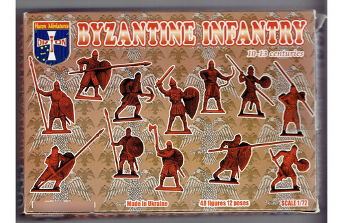 Maqueta Infantería Bizantina, 1/72, Siglos 10-13, 48 Figs Jp (Usado)