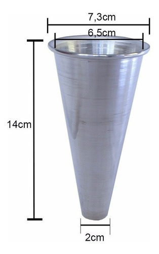 Imagem 2 de 4 de Kit 100 Cones 14cm Para Produção De Pizza Cone Gastrobel