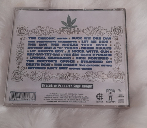Cd Original Do Álbum Clássico The Chronic Do Dr. Dre Edição Limitada