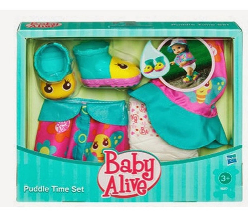 Kit Dia Chuva Roupa P/boneca Baby Alive Hasbro De 2011