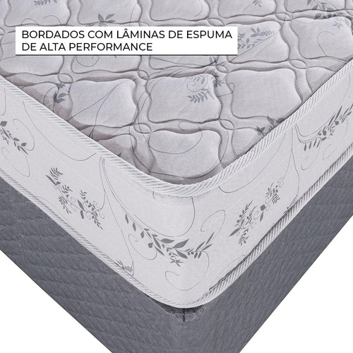 Cama Box Queen Size Herval Cannes, Espuma D33, 64x158x198 Cm