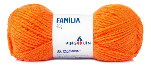 Lã Família 40g - Pingouin Cor 4273 - Laranja Tempero