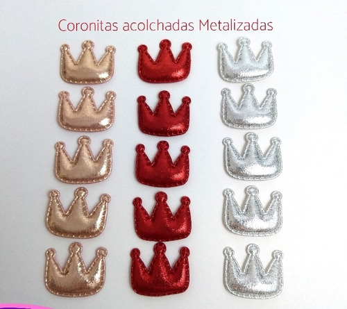 Coronitas Acolchadas Metalizadas