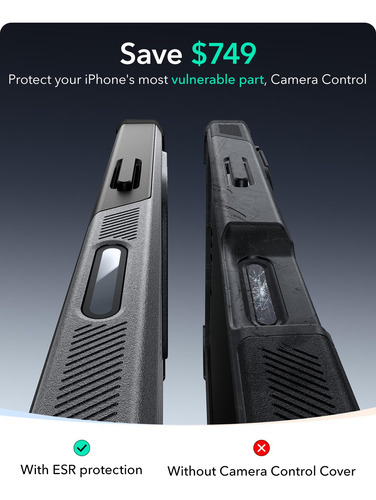 Funda De Teléfono Esr Para iPhone 16 Pro Con Soporte De 7 M Drop Protect Gr