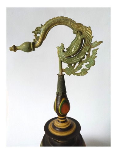 Imagen 3 de 10 de Antiguo Adorno Tailandés De Terminación Decorativo Asiático
