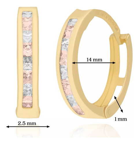 Aretes Huggie Arracadas Oro Rosa 14k Mujer Dama Niña 14mm 1.4cm Oro Puro 14k Aretes Arracadas Oro Sólido 14k Gruesas Oro Puro Argolla Arete Aretes Mujer Dama Regalo Joyería Fina Oro 14 Kilates