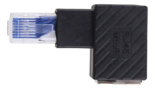 Codo Rj45 Cable De Red Macho A Hembra Adaptador De 90 Grados