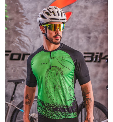 Roupa Ciclismo Bicicleta Bike Roda Camisa Masculina + Cores