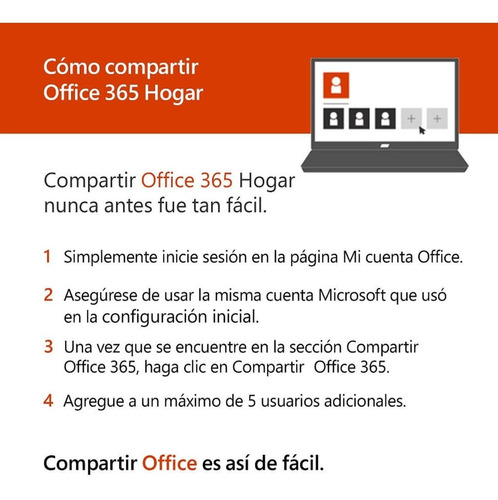 Microsoft Office 365 Hogar 6 Usuarios 1 Año 32/64bits | MercadoLibre