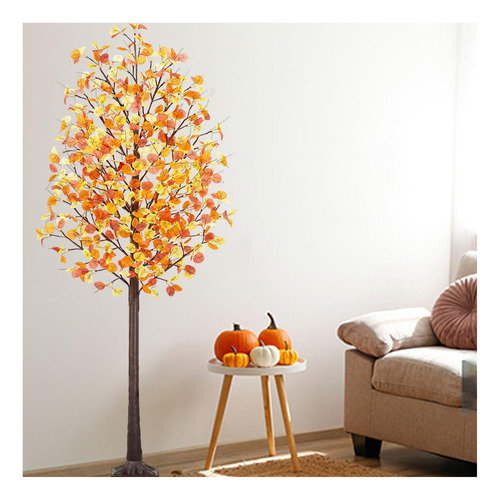 Árbol Artificial De Otoño Iluminado 2.13 M Remon