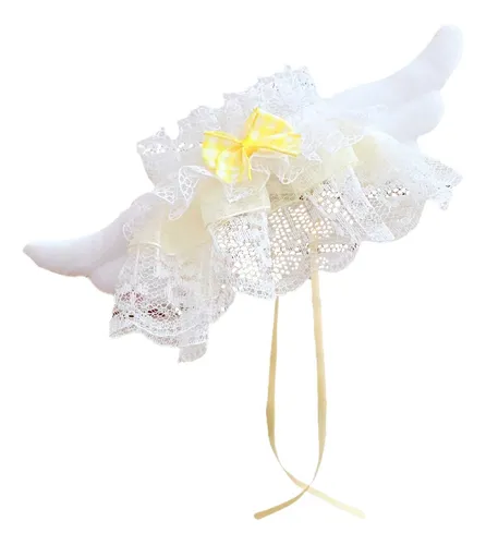 Figura De Peluche Con Babero De Encaje Para Vestir, Amarillo