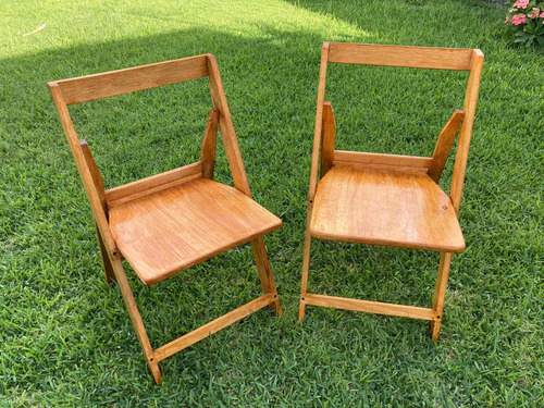 Silla De Madera Plegable. Súper Resistente