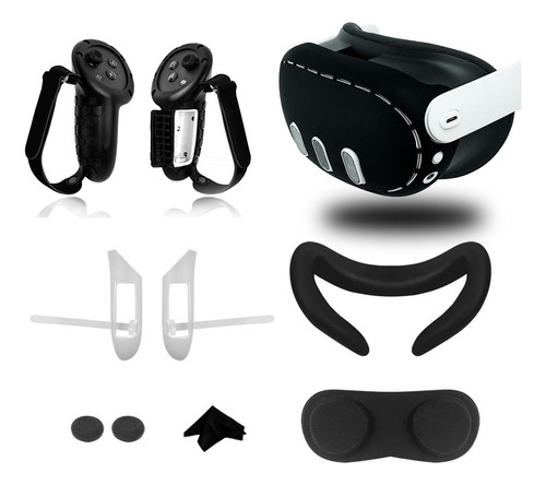 Funda De Silicona Vr 10 En 1 Y Accesorios Para Meta Quest 3