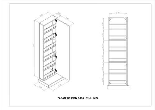 Imagen 4 de 7 de Zapateros Botinero Porta Cosmeticos Multiuso Con Puerta Espejo Y Base Apoyo - 1427