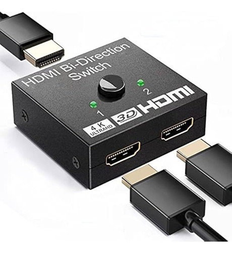 Switch Hdmi Splitter 1 Entrada Y 2 Salida 4k 3d 