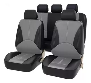 Universal Transpirable Cuero Cubierta Asiento De Coche 9pcs