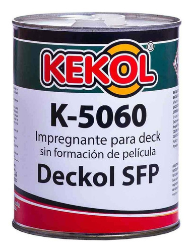 Kekol 5060 Impregnante Deck No Dekja Pelicula  X 1 Lt