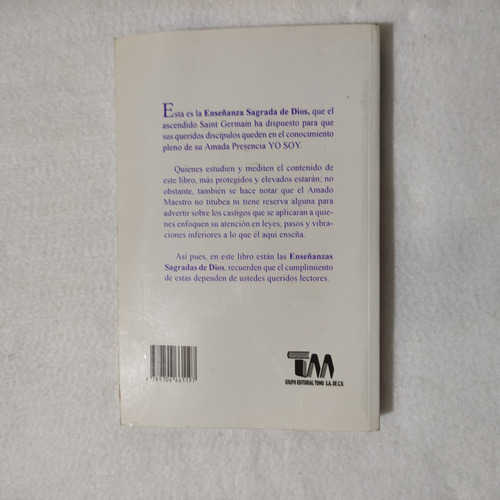 Imagen 2 de 2 de Libro Enseñanzas Sagradas De Dios Saint Germain 2003