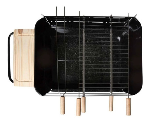 Parrilla Portatil Camping Mor Bonanza Acero Esmaltado