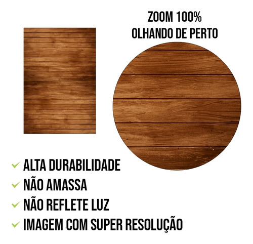 Imagem 3 de 6 de Fundo Fotografico Background Newborn Madeira Marrom 1,5x2,2m