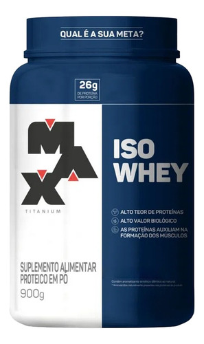 Iso Whey Max Titanium - Wpi + Qualidade!