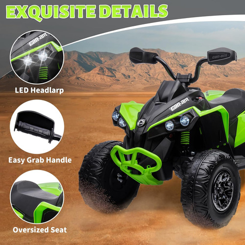 Jojoka Brp Can-am Quad - Vehículos Eléctricos De 12 V Para N