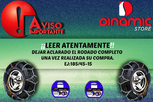 Imagen 2 de 8 de Cadena Para Nieve Barro Precintos Kit Emergencia Auto Easy