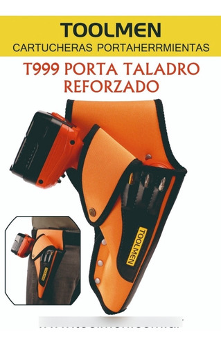 Imagen 6 de 9 de Cinturon Portaherramienta Taladro Toolmen T999 + Durlero T37