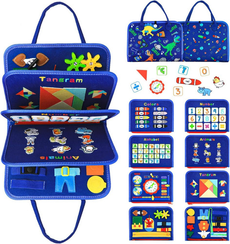 Tabla Ocupada Montessori 3 Capas Juguete Sensorial Para Niño