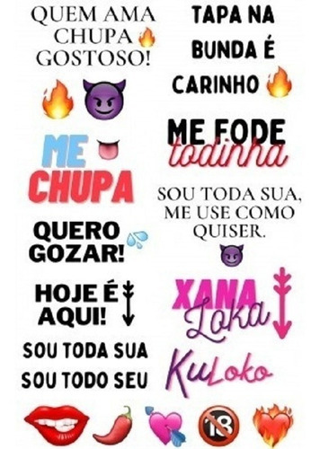 Tatuagem Tatoo Temporárias Íntima Depilação Sedução Carnaval