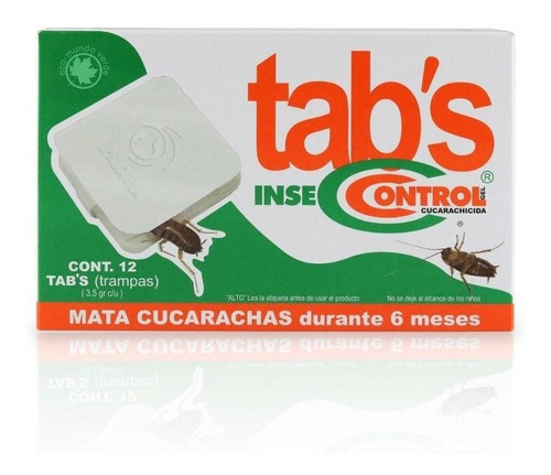 Tabletas Mata Cucarachas 12pz Insec Control