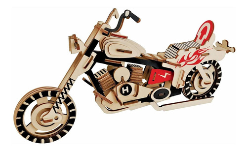 Rompecabezas 3d, Modelo De Motocicleta Harley, Juguete ...
