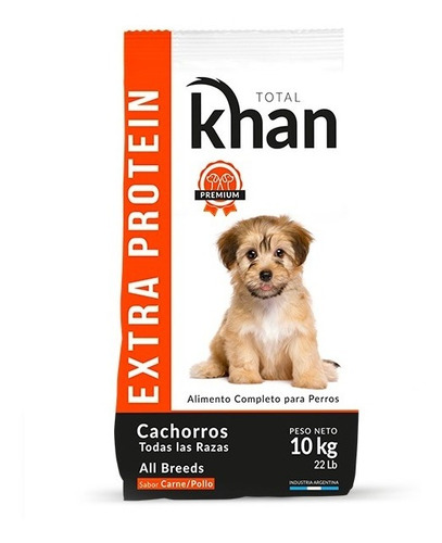 Alimento Premium Cachorros Carne Pollo Totalkhan 10kg 