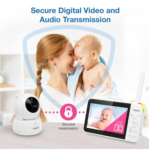 Baby Call com câmera Vtech Vm924 5 Hd 270° Cor branca