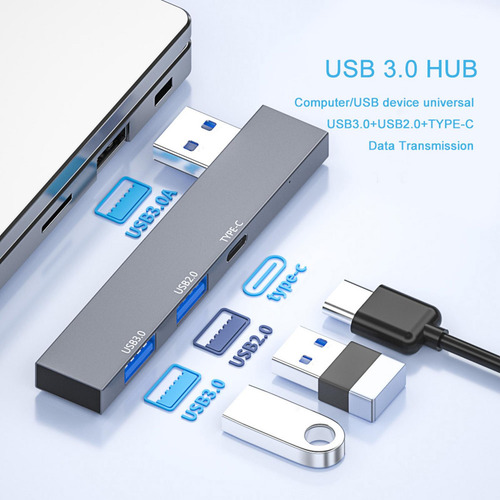 Usb 3.0 Hub Expansor Usb Divisor Usb Adaptador Usb Para