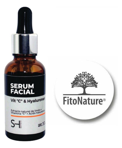 Sérum Vitamina C Facial Ácido Hialurónico Antiedad Fitonatur