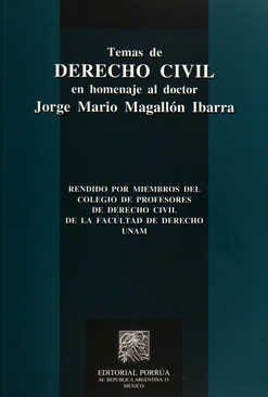 Temas De Derecho Civil En Homenaje Al Doctor Jorge . 908583