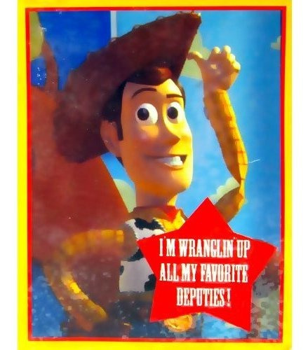 Hallmark Toy Story Woody Invitaciones Vintage W / Sobres (8c