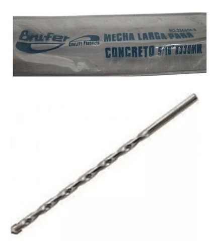 Mecha Larga Brufer P/concreto 5/16´´ X 330mm