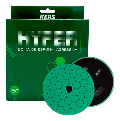 Kers Hyper Pad Hex Esponja Premium Alto Corte Agresivo 5 In