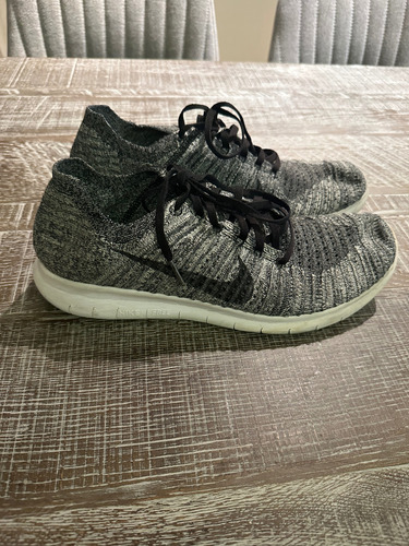 Zapatillas Nike Free Flyknit Gris Hombre Talle 10.5 Us (Usado)