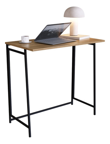 Escrivaninha Mesa Portátil 80cm Industrial Aço Notebook