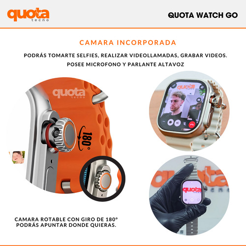 Reloj Inteligente Go Juegos Wifi Gps Hombre Spotify Whatsapp Plateado