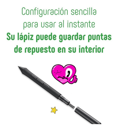 Tableta gráfica Wacom Intuos S CTL-4100WL con Bluetooth pistachio green