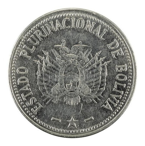 Moneda Bolivia 1 Boliviano 1991