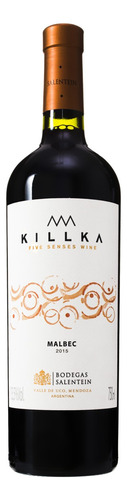 Vino Argentino Tinto Salentein Killka Malbec Mendoza Botella 750ml